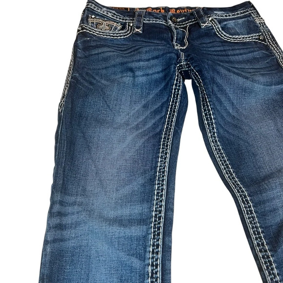 Rock Revival Dania Easy Skinny Jeans – Size 26 – Distressed & Embellished - Picture 5 of 15